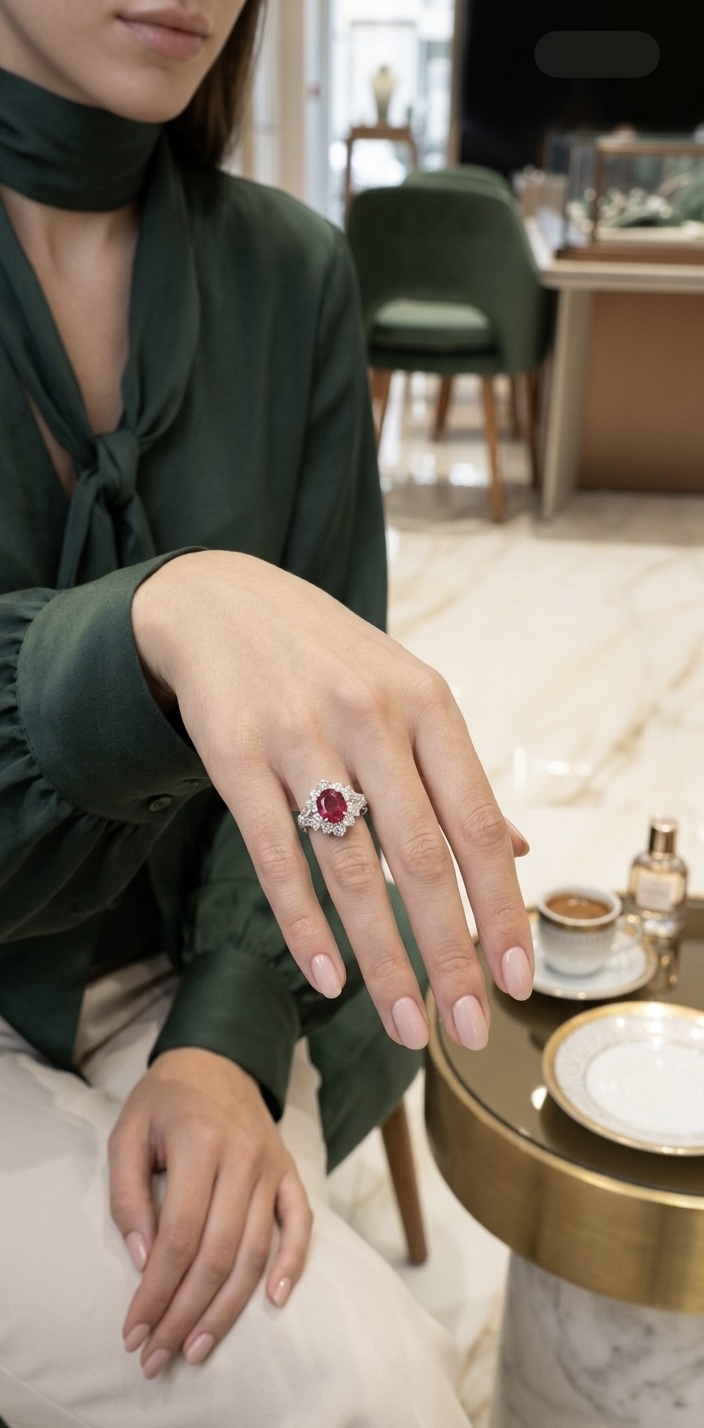 Precious gemstone jewellery