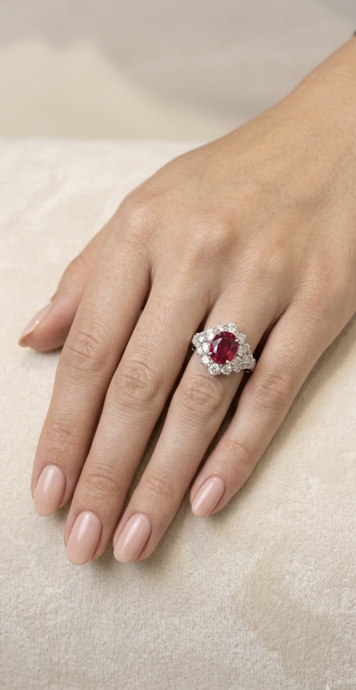 Precious gemstone jewellery